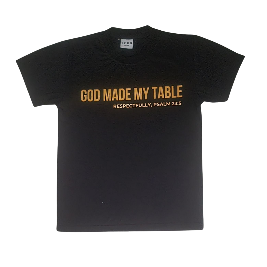 God Made My Table (Black and Gold)