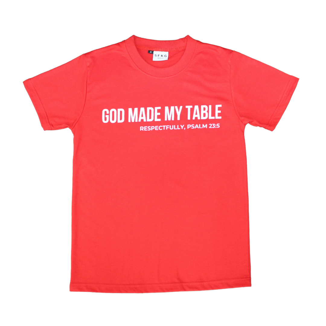God Made My Table (Red)