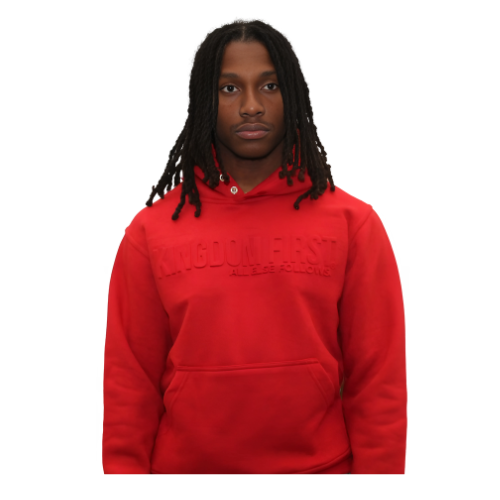 Hidden Keys Hoodie in Rouge