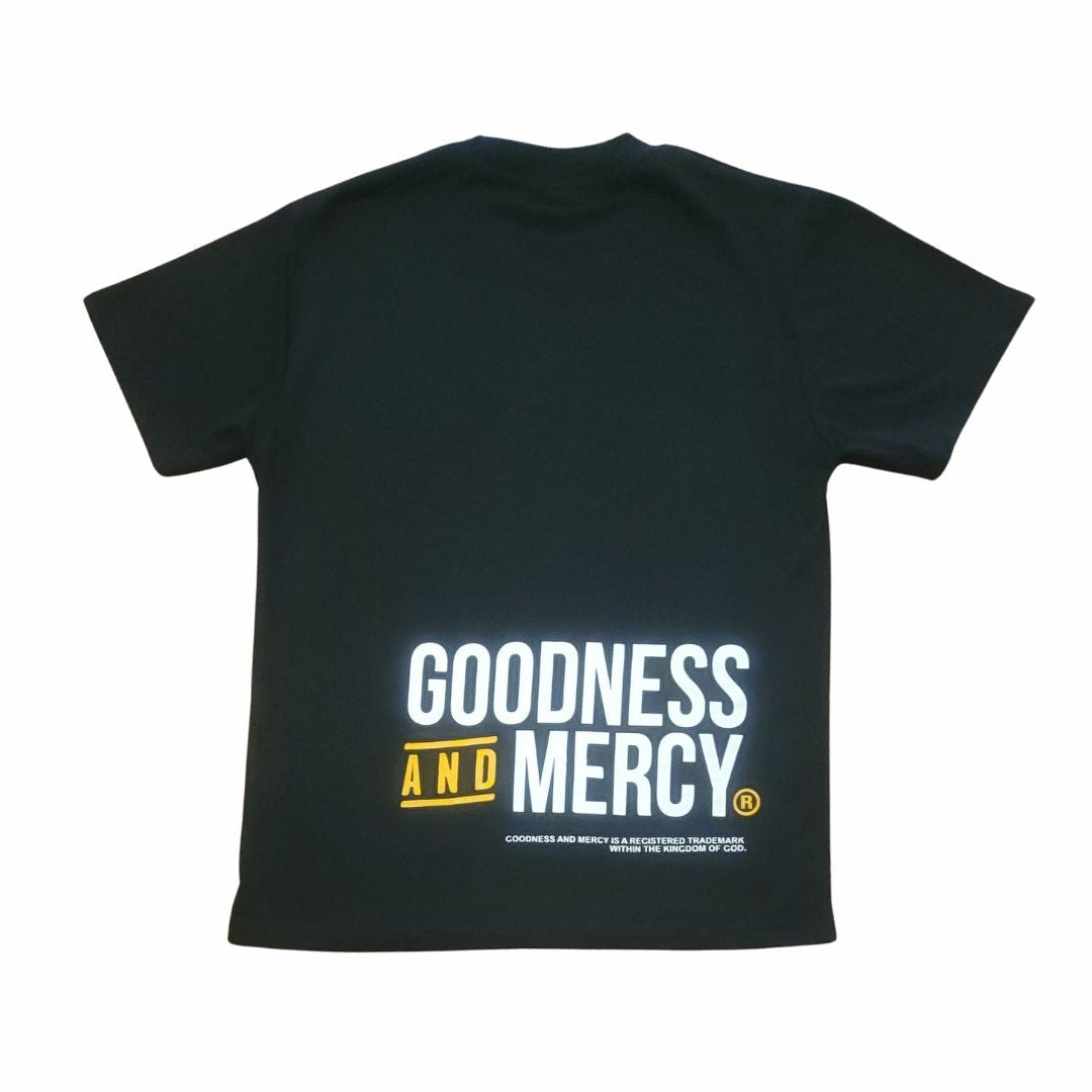 Goodness and Mercy Follows Me Tee (Black)