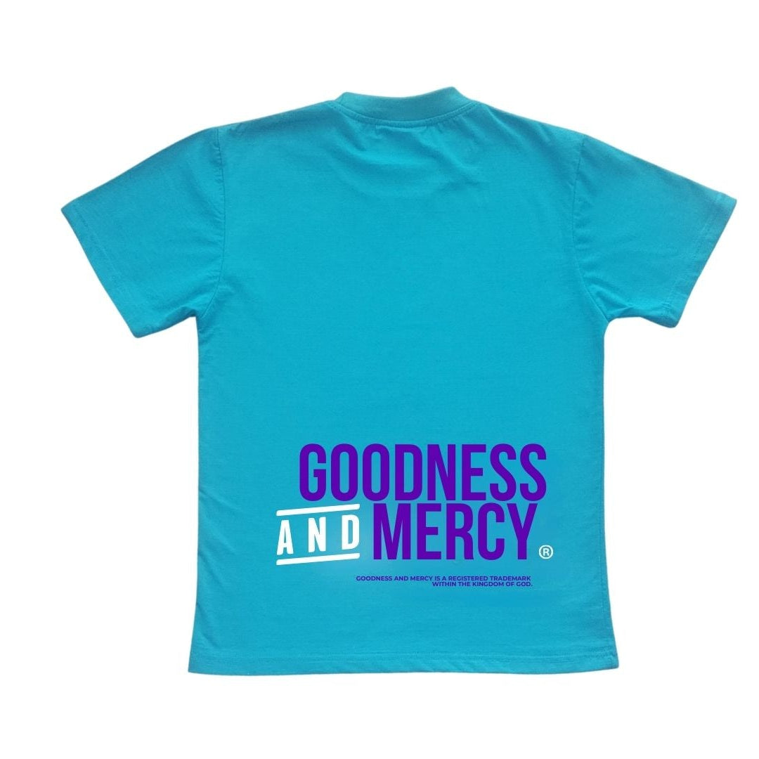 Goodness and Mercy Follows Me Tee (Teal)