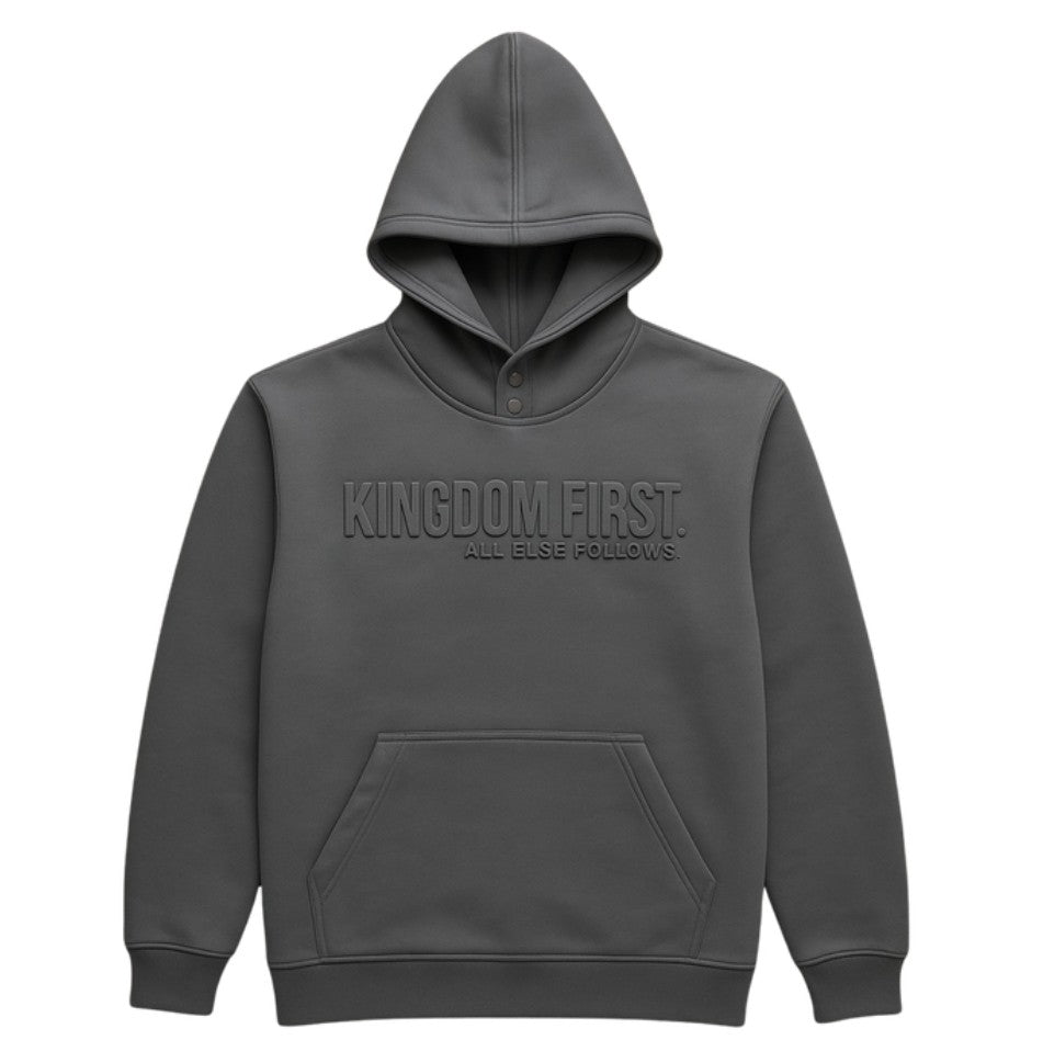Kingdom First Utility Hoodie in Silver Fog